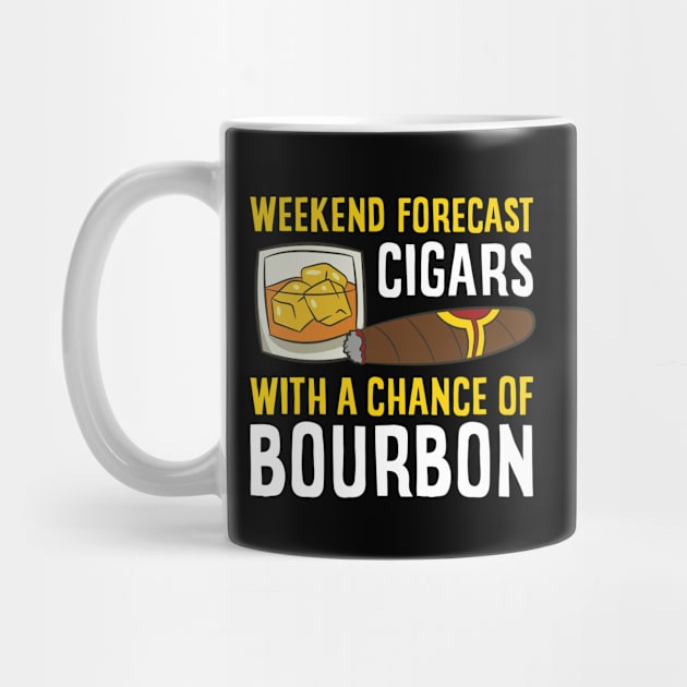 Weekend Forecast Cigars With A Chance Of Bourbon by EQDesigns